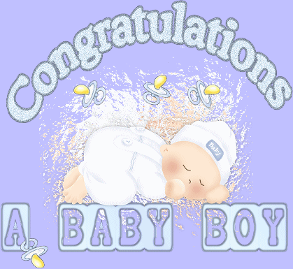 Поздравление С Рождением Мальчика Гиф