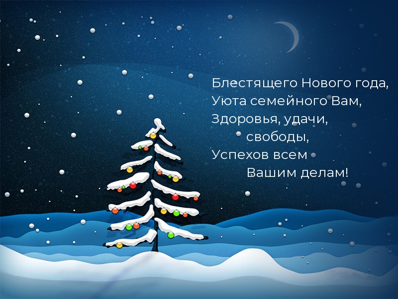 Блестящего Нового года!