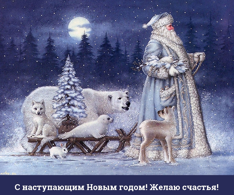 С наступающим Новым годом! Желаю счастья!