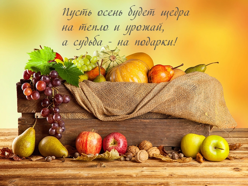 Пусть осень будет щедра на тепло