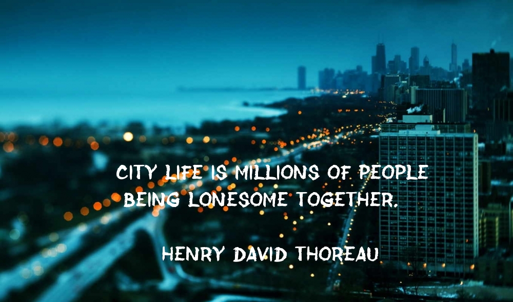 City life is millions of people