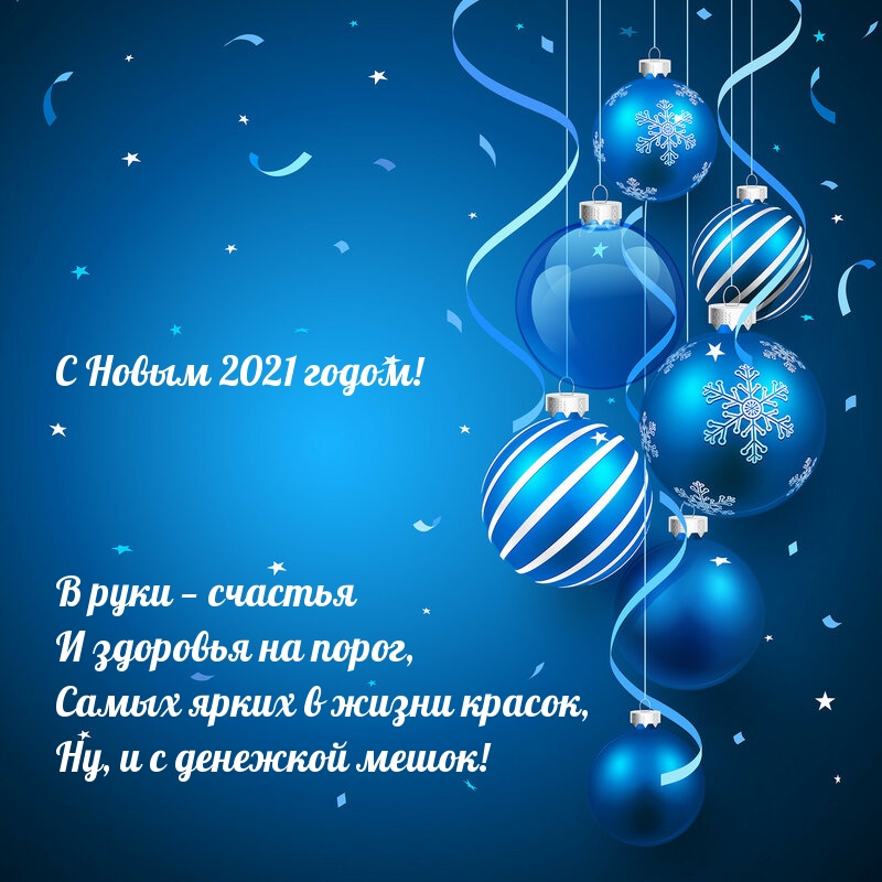 С Новым 2021 годом!  Ну, и с денежкой мешок!