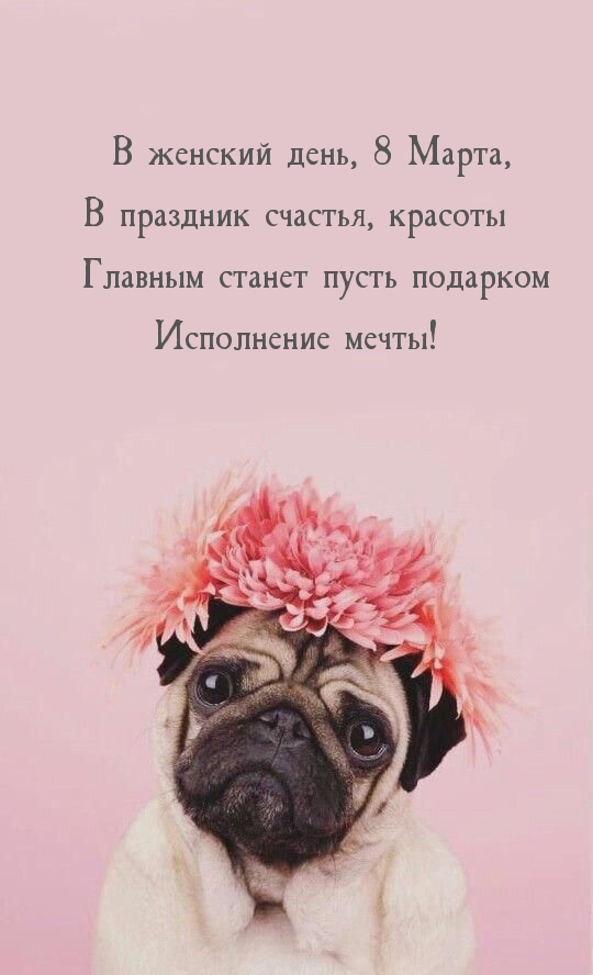 В женский день, 8 Марта, В праздник счастья, красоты.