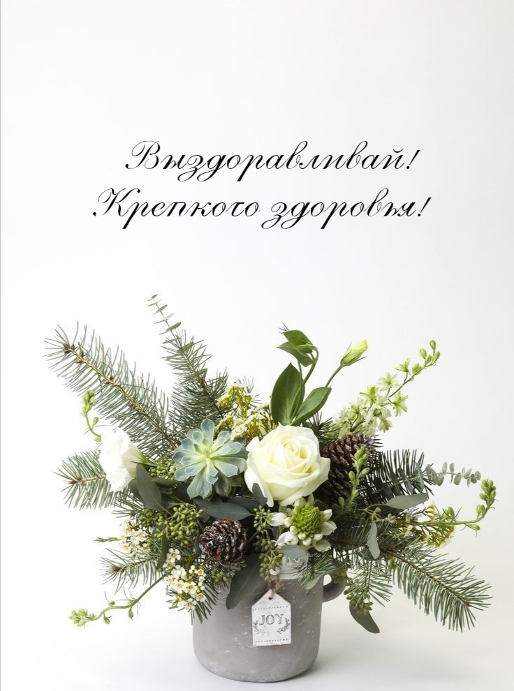 Выздоравливай! Крепкого здоровья!