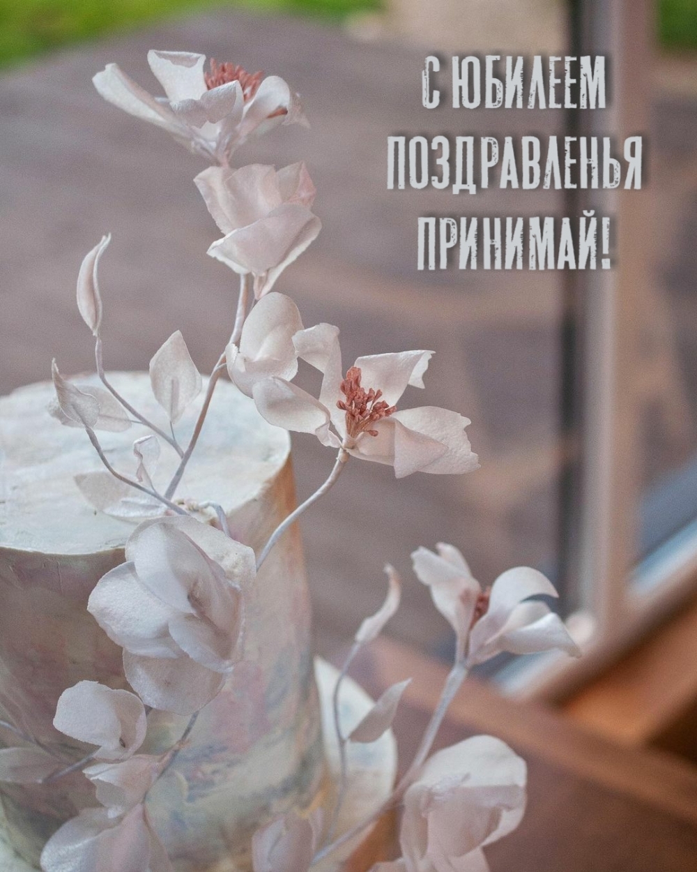 С юбилеем поздравленья принимай!