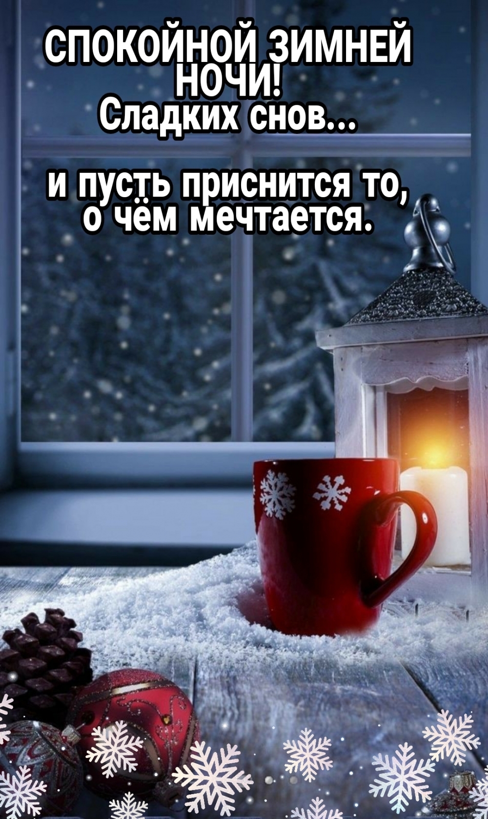 Спокойной зимней ночи! Сладких снов...