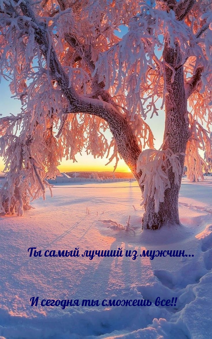 Ты самый лучший из мужчин... И сегодня ты сможешь все!!