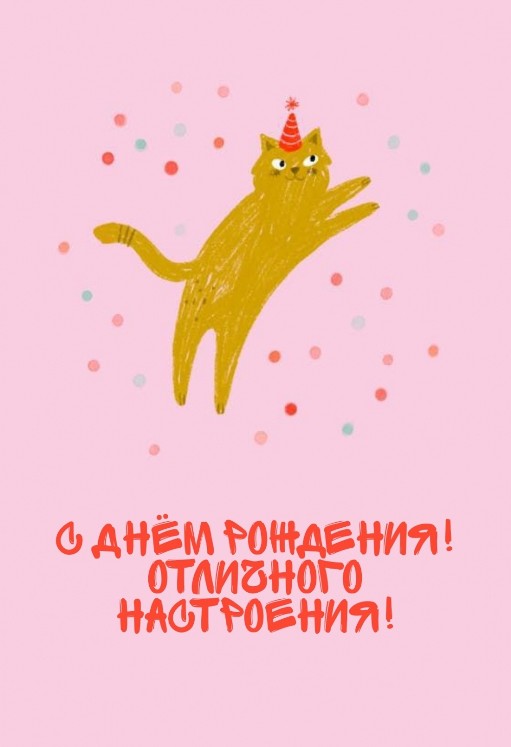 С Днём рождения! Отличного настроения!