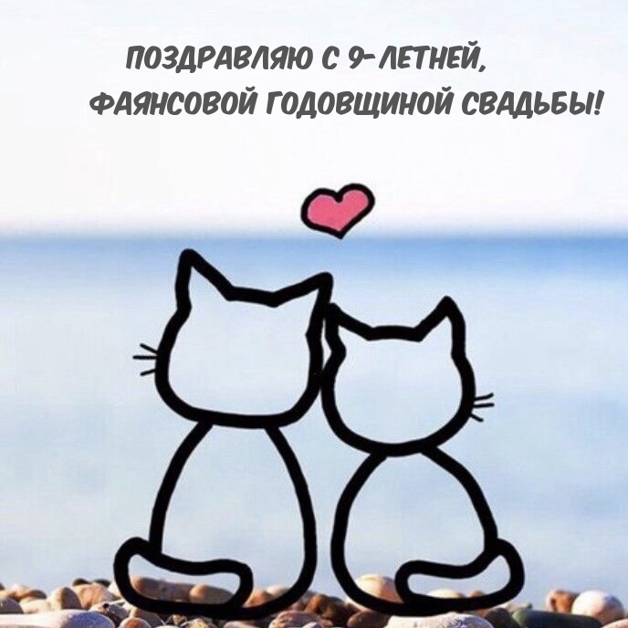 Поздравляю с 9-летней, фаянсовой годовщиной свадьбы!.