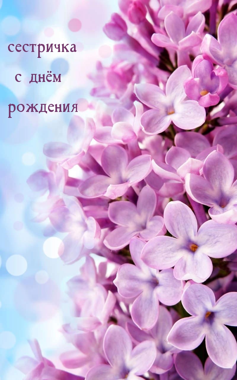 Сестричка с днём рождения