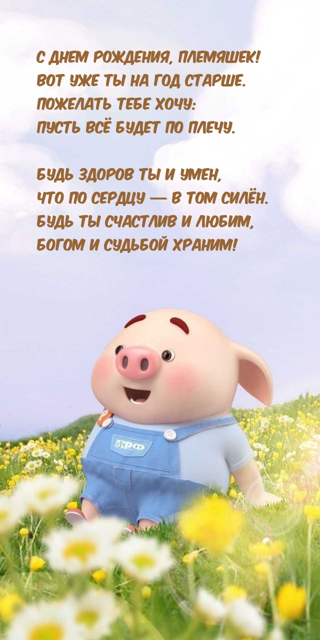 С днем рождения, племяшек! Вот уже ты на год старше..