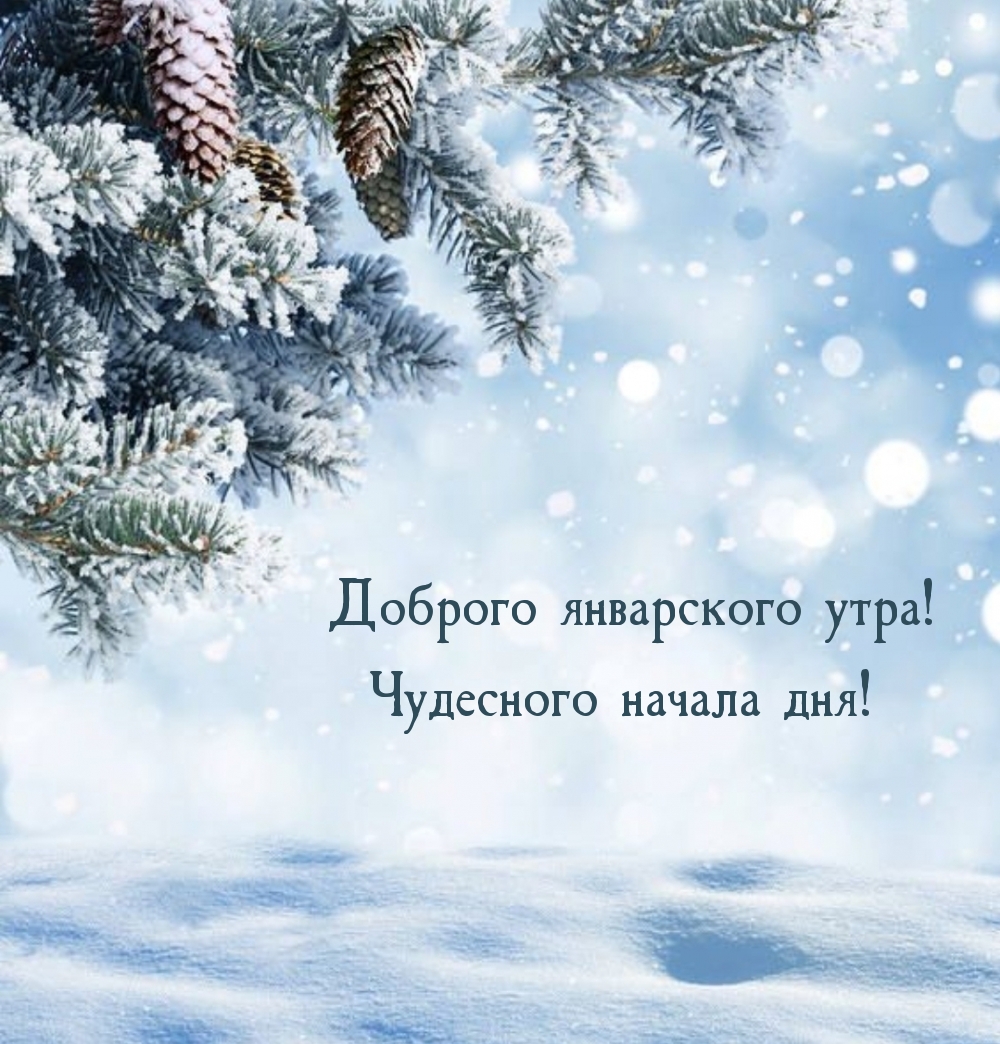 Доброго январского утра! Чудесного начала дня!