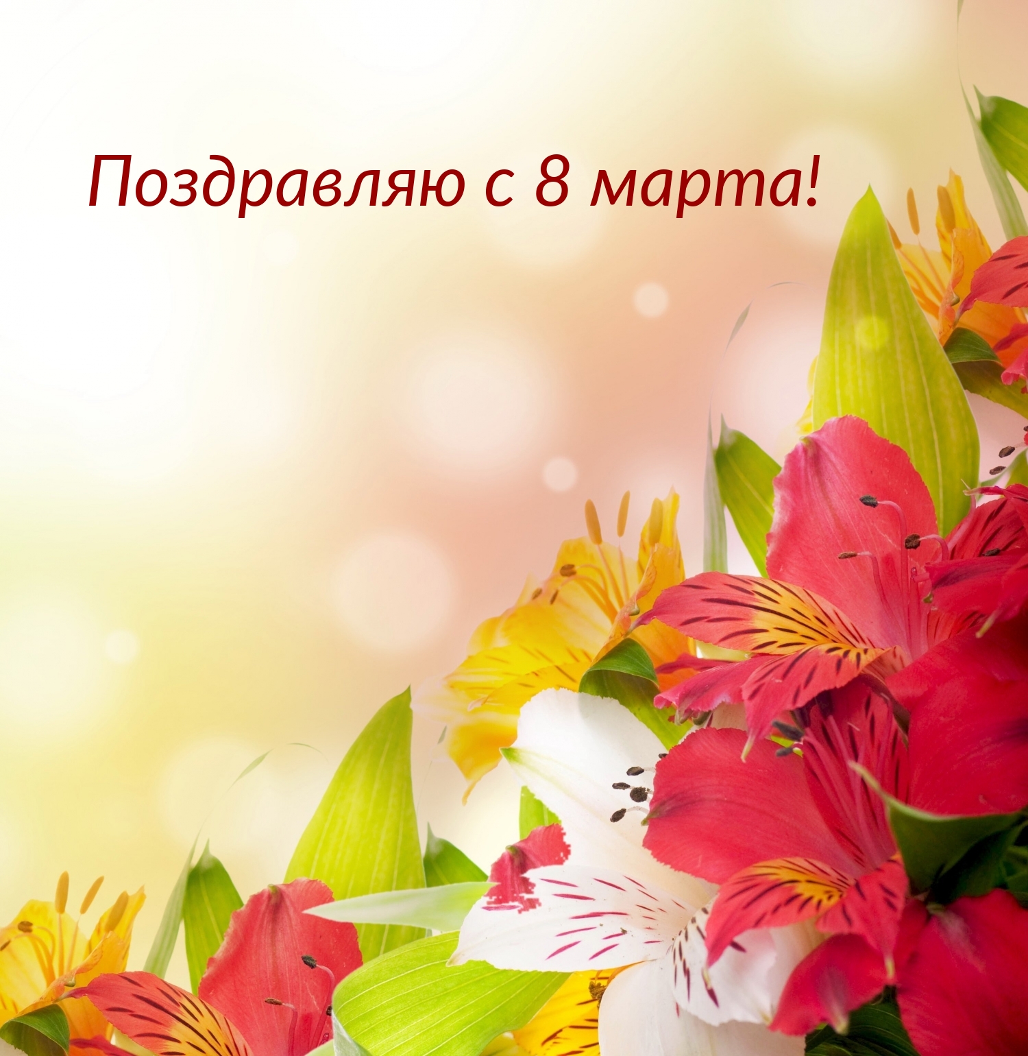 Поздравляю с 8 марта!