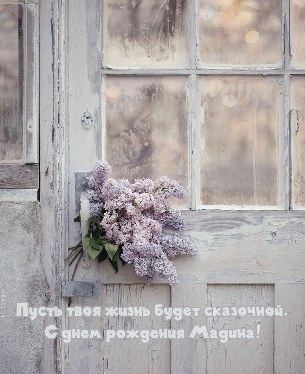 Пусть твоя жизнь будет сказочной. С днем рождения Мадина!