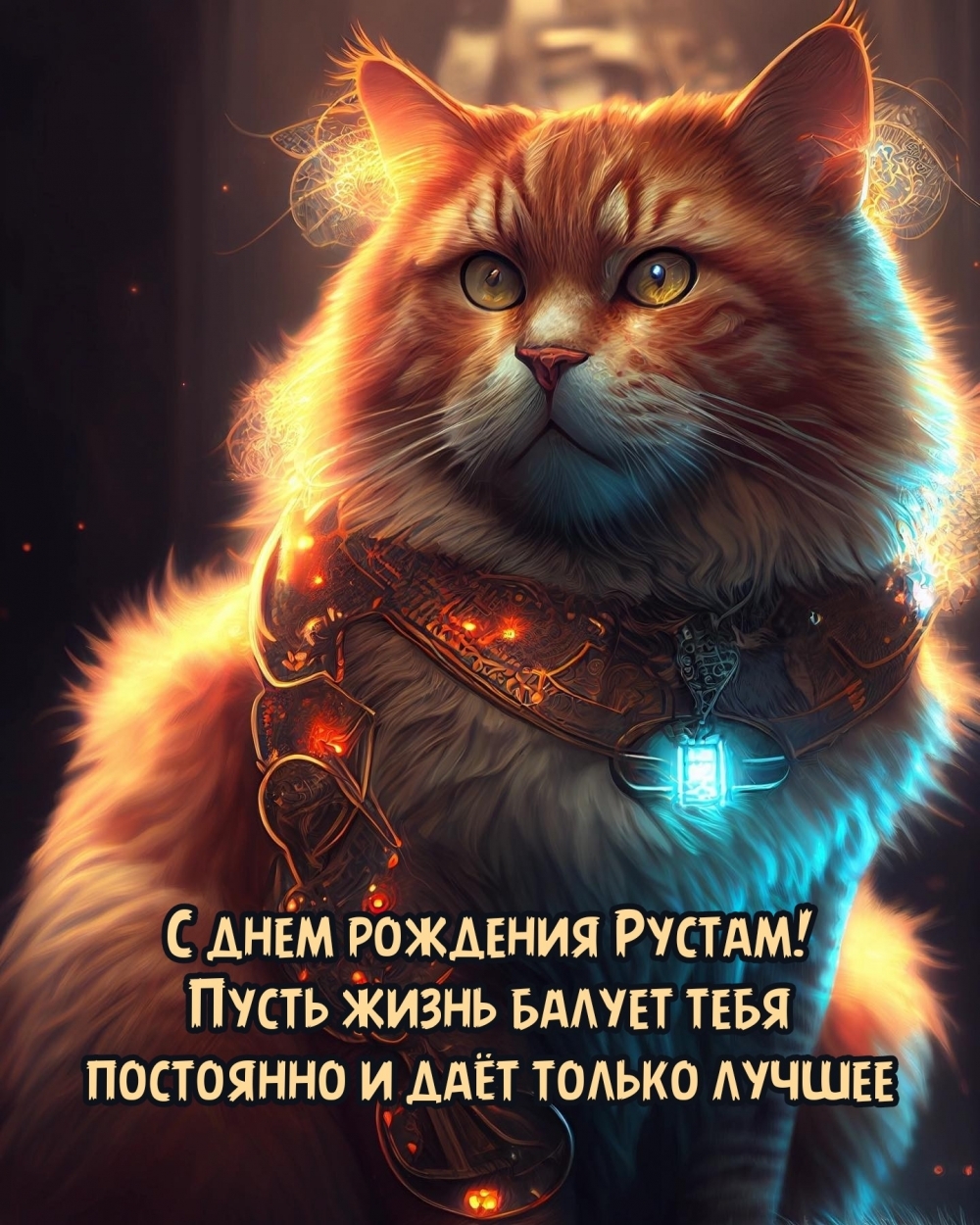 С днем рождения Рустам! Пусть жизнь балует постоянно и даёт лучшее