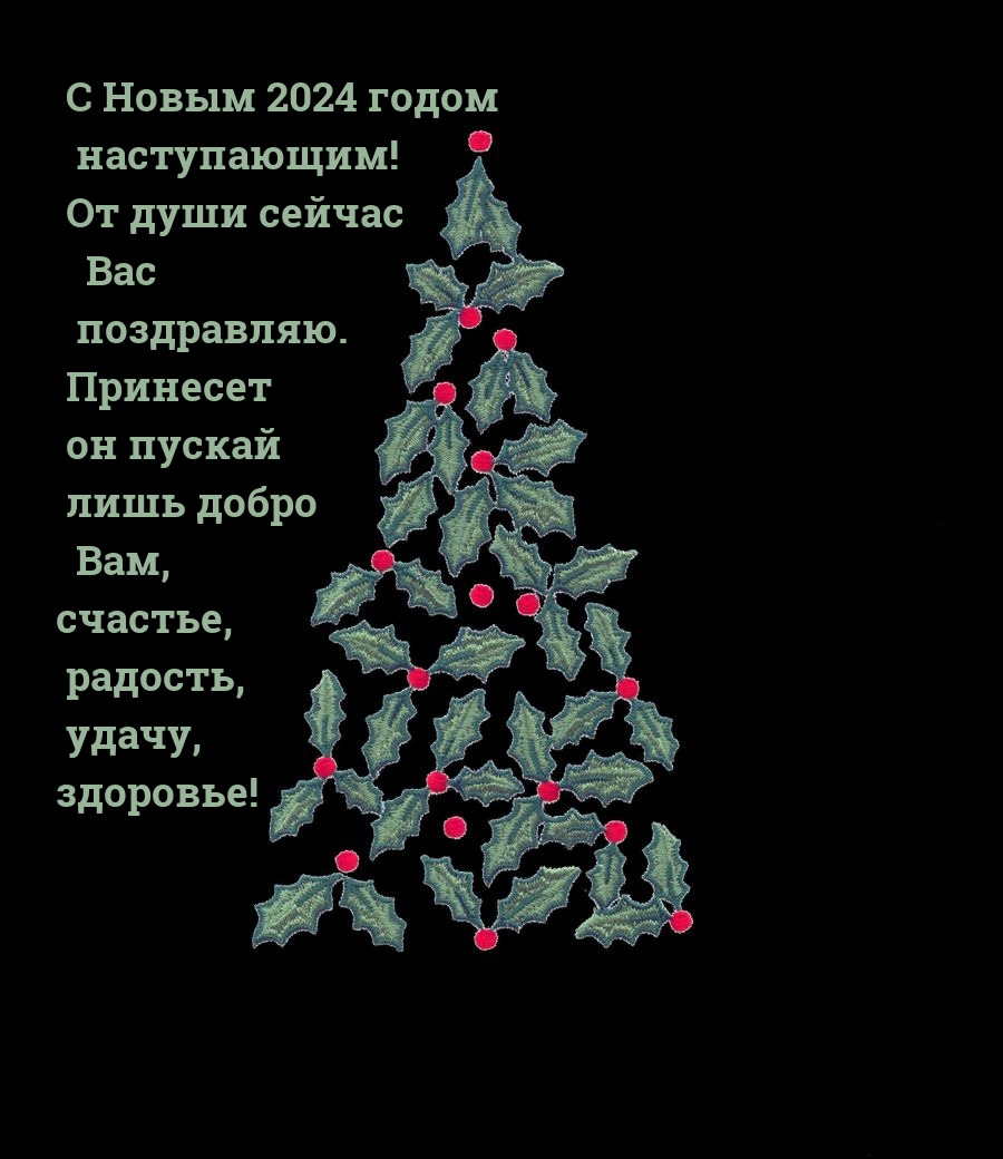 С Новым 2024 годом наступающим! От души сейчас поздравляю.