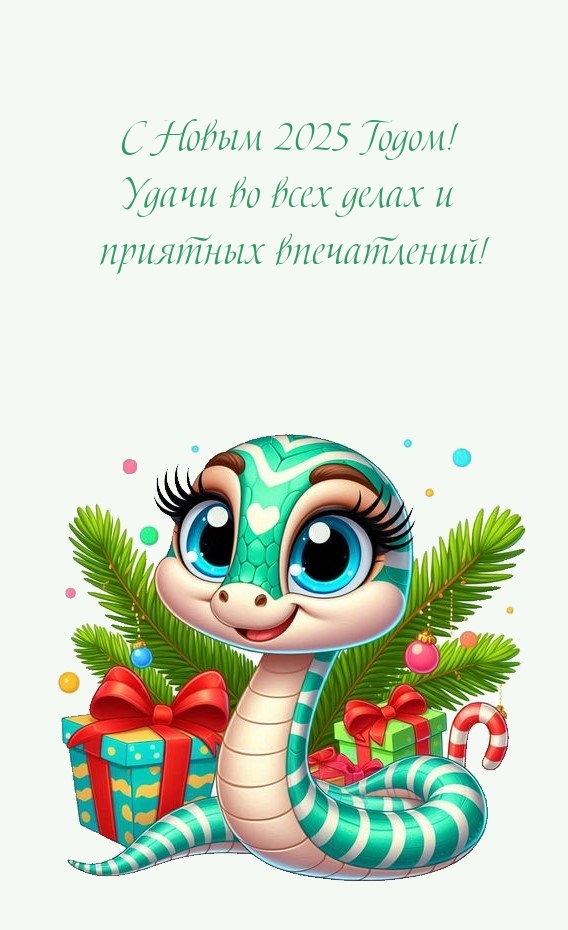 С Новым 2025 Годом! Удачи во всех делах и приятных впечатлений!.