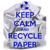 Keep calm and recycle paper