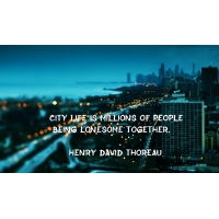 City life is millions of people