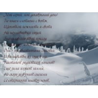 Мой серый, мой декабрьский день!