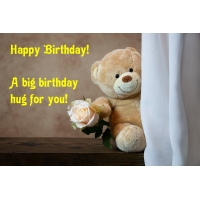 Happy Birthday! A big birthday hug for you!