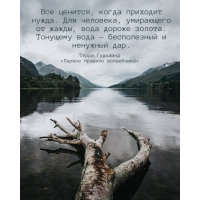 Все ценится, когда приходит нужда. Тонущему вода — бесполезный дар.