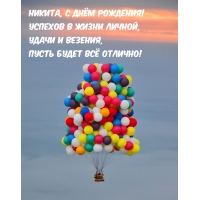 Никита, с днём рождения! Успехов в жизни личной