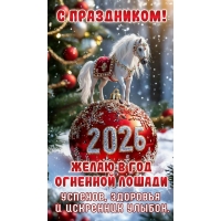 Желаю успехов, здоровья и искренних улыбок в 2026 году!